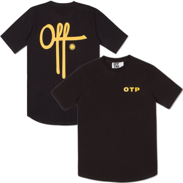 Afbeeldingen van Off The Pitch - Full Stop T-Shirt - Zwart/ Geel