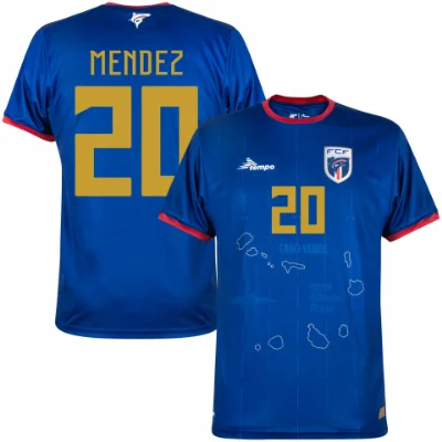 Tempo Sport - Kaapverdië Shirt Thuis 2024-2025 + Mendez 20 afbeelding
