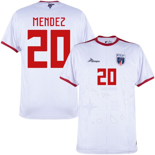 Afbeeldingen van Tempo Sport - Kaapverdië Shirt Uit 2024-2025 + Mendez 20