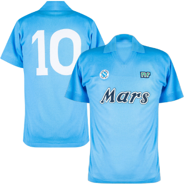NR Nicola Raccuglia - Napoli 'Mars' Official Replica Retro Shirt 1988-1989 + Number 10 NR Nicola Raccuglia - Napoli 'Mars' Official Replica Retro Shirt 1988-1989 + Number 10