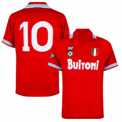 NR Nicola Raccuglia - Napoli Official 3e Voetbalshirt 1987-1988 + Numm afbeelding