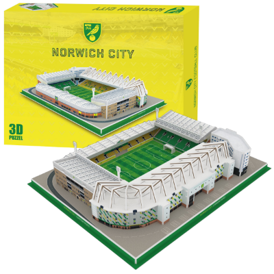 Norwich City Carrow Road Stadion - 3D Puzzel afbeelding