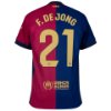 FC Barcelona Shirt Thuis 2024-2025 + F. De Jong 21