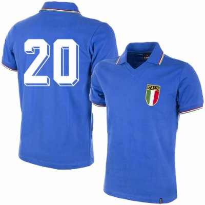 Italie retro voetbalshirt WK 1982 + Nummer 20 afbeelding