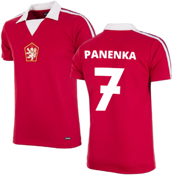 Tsjecho-Slowakije Retro Voetbalshirt EK 1976 + Panenka 7 Tsjecho-Slowakije Retro Voetbalshirt EK 1976 + Panenka 7
