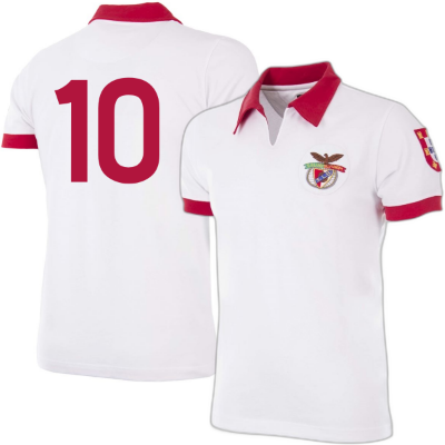SL Benfica Retro Shirt Uit 1968 + Nummer 10 afbeelding
