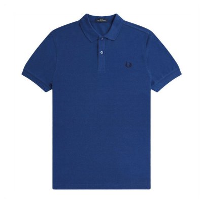 Fred Perry - Plain Polo Shirt - Shaded Cobalt afbeelding