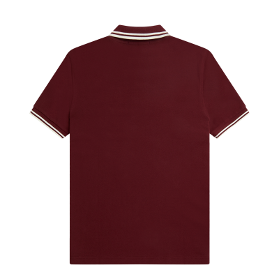Fred Perry – Twin Tipped Polo Shirt – Oxblood/ Ecru