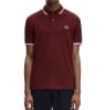 Afbeeldingen van Fred Perry - Twin Tipped Poloshirt - Oxblood/ Ecru