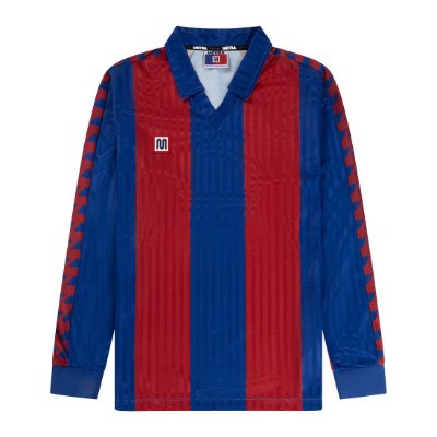 Meyba - Barcelona Retro Voetbalshirt 1989-1992 (Lange Mouwen)