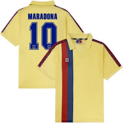 Meyba - Barcelona Retro Shirt Uit 1981-1985 + Nummer 10 afbeelding