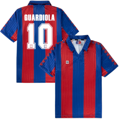 Meyba - Barcelona Retro Voetbalshirt 1989-1992 + Guardiola 10 afbeelding