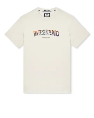 Weekend Offender - Saturday Graphic T-Shirt - Beige afbeelding
