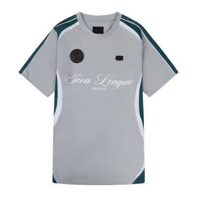 Cruyff - Icon League Soccer T-Shirt - Grijs