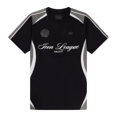 Cruyff - Icon League Soccer T-Shirt - Zwart
