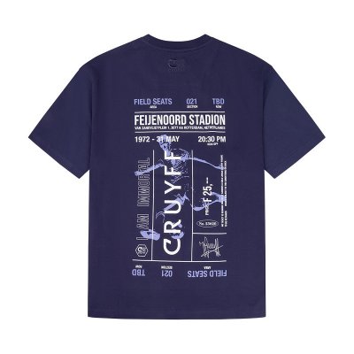Cruyff - Icon League Europa Cup I 1972 Ticket T-Shirt - Navy