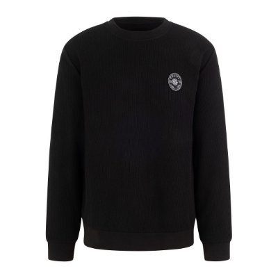 Cruyff - Retro Badge Crew Neck Sweater - Zwart