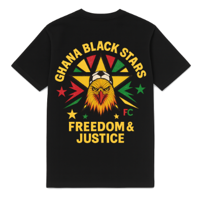FC ELEVEN - Ghana Black Stars Heavy T-Shirt - Zwart afbeelding
