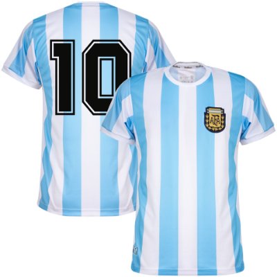 ArgentiniÃ« Retro Voetbalshirt WK 1986 + Nummer 10
