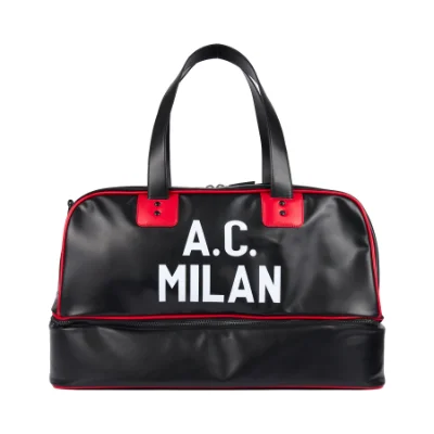 AC Milan Retro Sporttas 1960's - Zwart