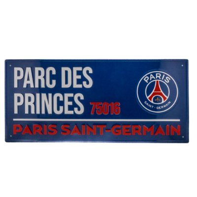 Paris Saint Germain Straatbord - Blauw (40cm x 18cm)