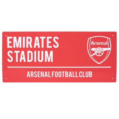 Arsenal FC Straatbord - Rood (40cm x 18cm)