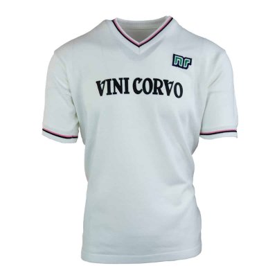NR Nicola Raccuglia - Palermo 'Vini Corvo' Uitshirt 1982-1983 + Nummer