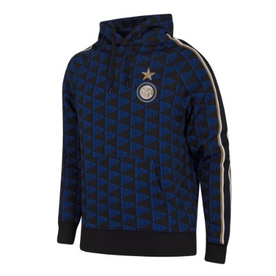 COPA Football - FC Internazionale All Over Pattern Hoodie - Zwart/ Bla