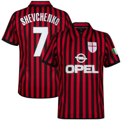 AC Milan Centenary Retro Voetbalshirt 2000 + Shevchenko 7