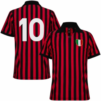 AC Milan Retro Voetbalshirt 1962-1963 + Nummer 10 (Rivera)