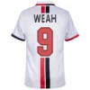 AC Milan Retro Football Shirt Away 1995-1996 + Weah 9