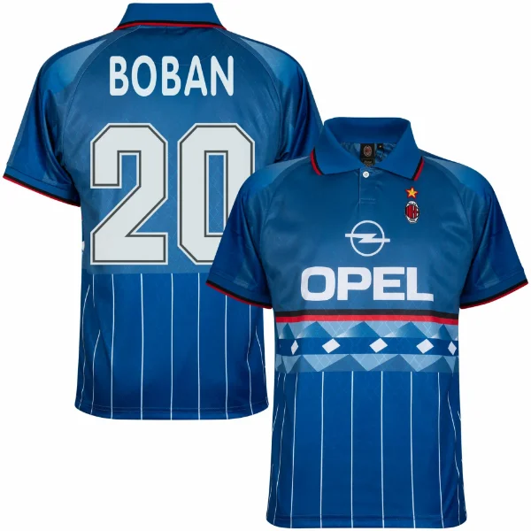 Afbeeldingen van AC Milan 4e Retro Voetbalshirt 1995-1996 + Boban 20