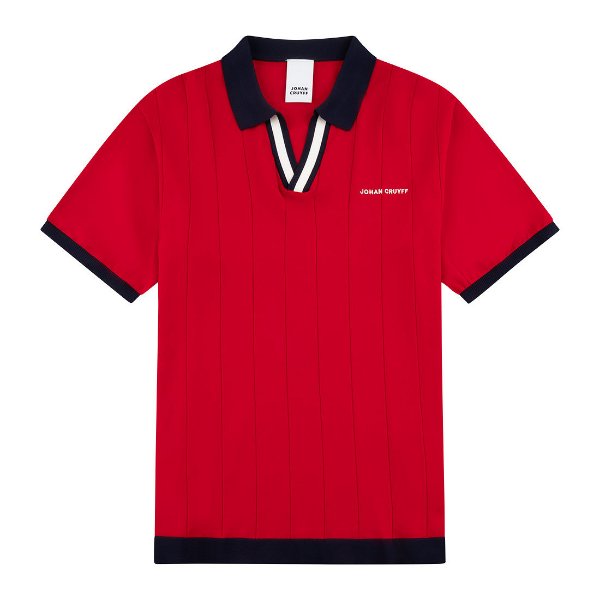 Johan Cruyff - Retro Sport Polo Shirt - Rood