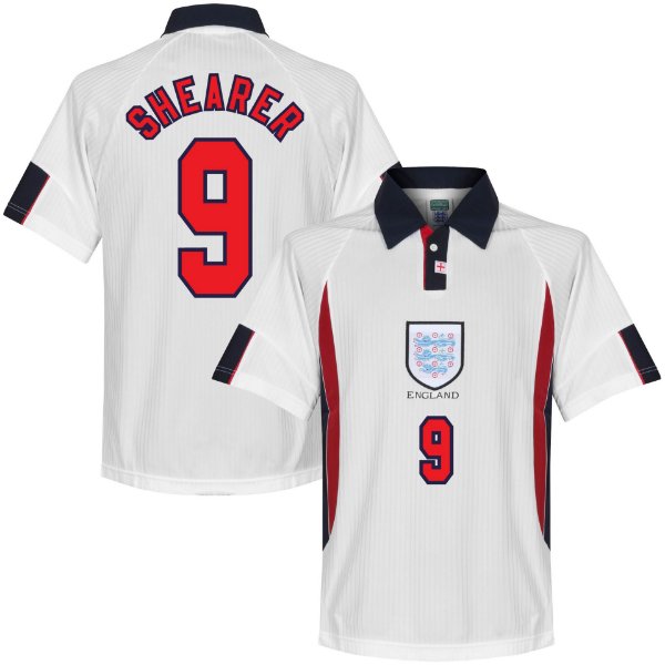 Score Draw - Engeland Retro Voetbalshirt WK 1998 + Shearer 9