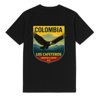 FC ELEVEN - Colombia Los Cafeteros Heavy T-Shirt - Zwart