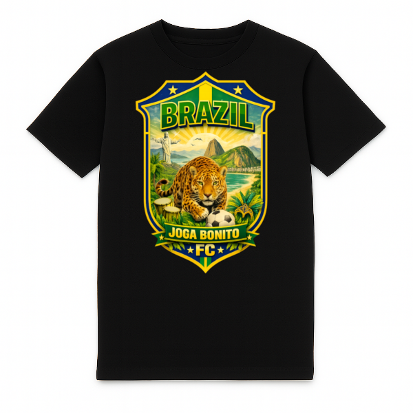 FC ELEVEN - Brazil Joga Bonito Heavy T-Shirt - Black