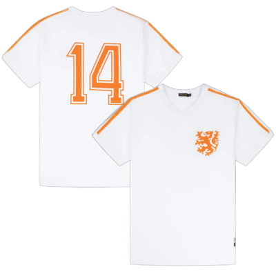 Cruyff - Holland Retro Uitshirt WK 1974 + Nummer 14