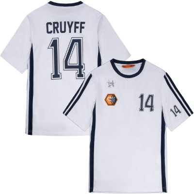 Cruyff - LA Aztecs Retro Voetbalshirt 1979 + 14 - Wit