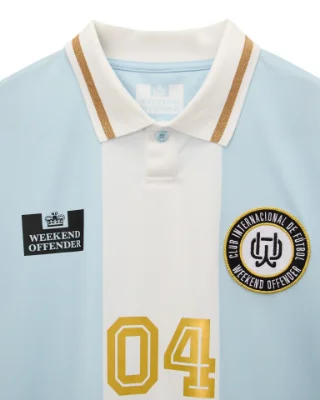 Weekend Offender – Argentinië Voetbalshirt – Lichtblauw