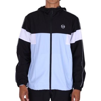 Sergio Tacchini - Caspio Trainingsjack - Zwart/ Lichtblauw