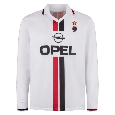 AC Milan Retro Shirt Uit 1995-1996 (Lange Mouwen)