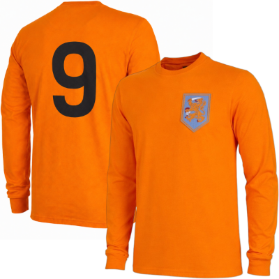 Nederlands Elftal Retro Voetbalshirt 1966 + Nummer 9
