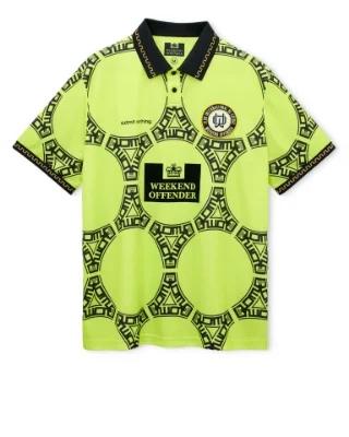Weekend Offender - Mexico Azteca Voetbalshirt 1986 - Lime