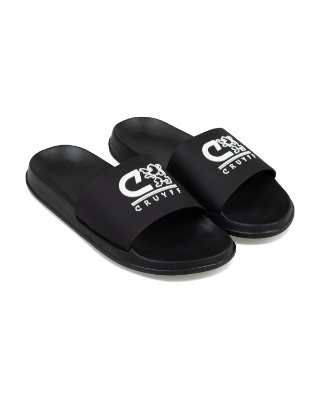 Cruyff Sport Slippers - Zwart/Wit