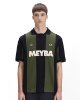 Fred Perry x Meyba - Cut N Sew Polo - Zwart/ Groen