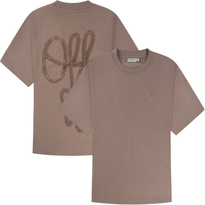 Off The Pitch - Rope Flow Regular Fit T-Shirt - Dark Taupe