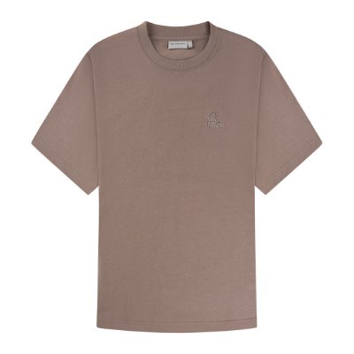 Off The Pitch Rope Flow Regular Fit T-Shirt Dark Taupe