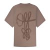 Off The Pitch - Rope Flow  Regular Fit T-Shirt - Dark Taupe