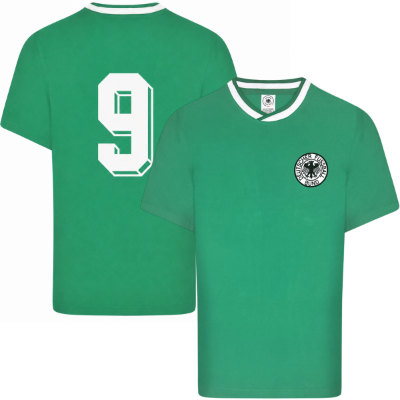 Score Draw - West-Duitsland Retro Uitshirt WK 1986 + 9 (Völler)