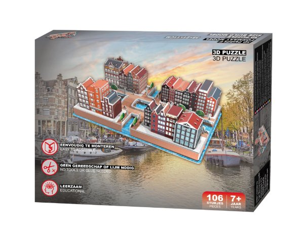 Amsterdamse Huisjes - 3D Puzzel